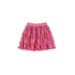 Finding Foxtale Pink Peekaboo Floral Tulle Skirt Girls Size 6 NWT Twirl Boutique